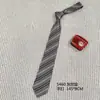 Gravata JK Listrada Vermelha e Dourada Estilo Japonês para Homens e Mulheres, Camisa Estilo Academia com Gravata Borboleta Pequena para Estudantes, Não Precisa Amarrar