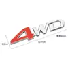 Modificación de Coche Pegatina para Coche 4WD Tracción Total en Todo Momento Gran Cilindrada AWD Todoterreno V6 Etiqueta Lateral V8 4*4 Etiqueta Metálica para Cola de Coche