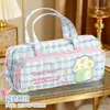 Estuche de doble capa para estudiantes de primaria, gran capacidad, portátil, caja de papelería moderna, diseño elegante, estilo coreano, adecuado para niñas de secundaria
