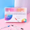 Set de Bolígrafos de Acuarela Doble Punta para Dibujo 12 Colores-120 Colores Doble Punta para Niños Tinta Base Agua Rotuladores para Graffiti Venta al por Mayor