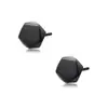 Brincos de Studs de Diamante Preto e Branco Masculino Tendência ins Distintivo Corpse Bonito Brincos Individuais Feminino Moda Simples Estilo Frio Brincos Geométricos