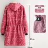 Invierno Anti-incrustante Manga Larga Forrado de vellón Cálido Ropa de Cobertura Moda Ropa Exterior Ropa de Trabajo Delantal A prueba de viento Engrosado Vestido para Adulto de Mujer