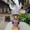 Adornos con Muñecas de Tela, Muñecas Miao, Nuevos Recuerdos, Muñecas Étnicas de Doble Pierna Especiales Hechas a Mano para Viajes