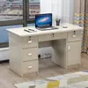 Venda Direta de Fábrica Mesa de Escritório Simples Mesa de Estudo Minimalista Moderna Escritório com Trava de Gaveta Mesa de Computador para Uma Pessoa 1.2m