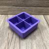 Molde para cubitos de hielo de 4 rejillas con tapa hielera casera molde cuadrado de silicona para cubitos de hielo molde para hielo 5CM hielera herramientas de cocina