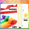 Fivela de Anel de Papel Transfronteiriça Fita de Papel Crepom Conjunto de Balões Acessórios de Decoração de Bandeira Decoração de Fundo para Festa de Aniversário e Feriados