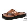 Chanclas de Exportación Transfronteriza Chanclas de Suela Gruesa Novedad Verano 2025 Talla Grande Ropa Exterior Europea y Americana Sandalias de Playa para Mujer 43