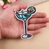 Atacado Transfronteiriço de Patches Bordados, Patches Bordados à Máquina, Frutas, Comida, Vinho de Frutas, Capa de Colcha, Patches para Decoração de Roupas, Patches de Aplique