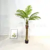 Girassol marrom artificial coqueiro girassol leque decoração de bonsai para interior girassol de cauda solta decoração de janela girassol de agulha atacado de fábrica