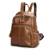 Mochila versátil casual transfronteriza para mujer, estilo universitario, para viajar, hecha de piel de vacuno de capa superior para ir al trabajo