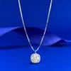Nuevo Colgante Clásico de Moissanita de Plata S925 de Joyería Mujing, un Accesorio de Collar Versátil y de Moda para el Día a Día