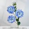 Ramo de Rosas Artificiales de Seda de Cuatro Cabezas con Acabado de Alta Gama, Adecuado para Bodas, Decoración de Sala de Estar, Arreglos Florales y Flores de Plástico