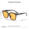 GLAZZY Nuevas Gafas de Sol Estilo Pequeño Libro Rojo GM Sentido Avanzado Estilo ins Sesión de Fotos Callejeras Gafas de Sol con Protección UV para Hombres