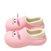 Pantuflas de Algodón de Conejito para Mujer, Nuevo Estilo Invierno 2026, Antideslizantes Impermeables para Interior del Hogar, Pantuflas Calientes de Felpa con Forro de Terciopelo