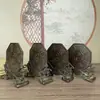 Ornamento de Cobre Estilo Antigo com Quatro Feras e Oito Trigramas: Dragão Verde, Tigre Branco, Pássaro Vermelho, Dragão Negro Artesanato Decorativo para Decoração de Casa e Escritório