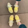 Zapatillas deportivas Agan amarillas para mujer 2026 nuevas populares de verano versátiles de suela fina ligeras casuales deportivas