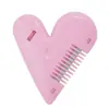 Coração de pêssego pente de cabelo dupla face aparador de cabelo franja fina aparador de cabelo pente de cabelo anti-corte de cabelo infantil faca de barbeiro