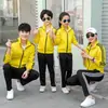 Uniforme Escolar Primaria Primavera y Otoño Conjunto Deportivo Padre-Hijo Uniforme de Clase Estudiante Secundaria y Preparatoria Conjunto de Dos Piezas Pareja Venta al por Mayor Estilo Campus