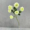 Arreglo de Flores Artificiales de Rosa de 6 Cabezas para Decoración de Boda, Pared de Flores de Rosa Multicabezal Accesorio para Fotografía, Flor para Decoración del Hogar