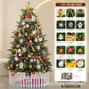 Árbol de Navidad de PE 1.68m /2.1/2.4/ 3m Paquete de Decoración Árbol Escena de Hotel Luces de Colores Lentejuelas