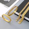 Popular cadena de correa de acero inoxidable joyería personalidad multi-tamaño cadena de reloj pulsera de moda cadena de reloj para hombres y mujeres