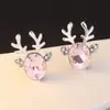 Brincos de Rena de Natal Simples Versáteis Nova Moda Transfronteiriça Europeia e Americana Brincos de Desenho Animado Personalizados Joias para Atacado