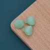Imitación de Jade Vidrio Verde Claro Joyería Colgante de Calabaza Verde Collar de Loto Jade Blanco Magnolia Colgante para Pulsera DIY