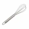 Batidor manual de huevos de acero inoxidable de 6 alambres directo de fábrica, batidor de crema de clara de huevo de mano para cocina y repostería