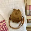 Bolsa Cruzada de Caricatura de Capibara Linda Mochila de Felpa Bolsa de Compras Casual para Niñas Bolsa para Teléfono Bolsa de Capibara