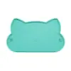 Tapete de Silicona para Mascotas Impermeable Antideslizante Tapete de Alimentación Borde Elevado Tapete para Comida Tapete para Plato de Gato Perro Tapete para Comida de Gato