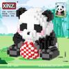 Serie de Bloques de Construcción Bloques de Construcción Chinos Figura de Panda Gigante Huahua Regalo Educativo Ensamblaje Juguetes de Bloques de Construcción de Partículas Pequeñas Venta al por Mayor