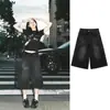 Shorts Jeans Retro Hipster Americano Feminino Outono Novo Design Sense High Street Soltos de Perna Larga Emagrecedores Calças Retas