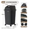 Cubo de basura con ruedas para el hogar Modelo nuevo 2026 con tapa Tamaño grande Gran capacidad Escuela Comercial Catering Oficina Cocina