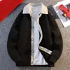 Comercio Exterior Mayorista AliExpress Moda Nueva Versátil de Punto Cárdigan Chaqueta Suéter para Hombre Tallas Grandes