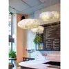 Lámpara de nube candelabro lámpara decorativa ropa indumentaria sala de exposiciones de arcade parque infantil nubes candelabro de nube tienda comercial