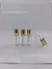 Tubo Transparente com Tampa Dourada para Gloss Labial Recarga Frasco Vazio Sérum de Cor para Lábios Amostra Selado Embalagem Cosmética Portátil Material em Estoque Atacado
