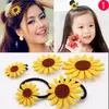 Guanfeng Atacado Faixa de Cabelo Girassol Grampo Acessórios de Cabelo Popular Elástico de Girassol Flor de Cabeça
