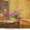 Flor Artificial Orquídea Estrela Decoração de Casa Arranjo de Flores para Salão de Casamento Fotografia ao Ar Livre Flor Falsa Decoração de Buquê Artificial Atacado