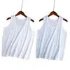 Fonte direta de regatas de algodão puro para mulheres de meia-idade e idosas, regatas folgadas plus size para mães e idosos, regatas finas de verão, disponíveis para dropshipping