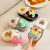 Pantuflas Infantiles Otoño Invierno Nuevo Estilo Unisex Niños Desmontables Interiores Hogar Impermeables Antideslizantes Pantuflas de Invierno de Algodón para Niños