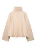 2026 Comercio Exterior Transfronterizo Ropa Europea y Americana para Mujer Bestseller de AliExpress Chaqueta Bomber de Color Sólido de Cuello Alto