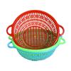 Cesta de Legumes com Duas Alças, Resistente a Quedas e Durável, Cesta de Lavar Legumes de Plástico, Fornecimento de Loja de Dois Reais, Diâmetro 31,5 Cesta de Frutas Fabricante Atacado