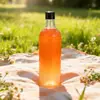 Botella Redonda de Aceite Comestible de 1000ml, Botella de Vino Espumoso, Botella de Jarabe, Fructosa, Enzimas, Botella de Plástico para Reenvasado de Jugos Concentrados