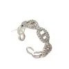 Piercing de Nariz de Porco para Mulheres, Design de Nicho Ins, Luxo Leve, Moda de Alta Qualidade, Anel Personalizado de Zircônia para Dedo Indicador, Presente Atacado