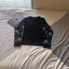 Sudadera Europea y Americana Ins Transfronteriza Elegante Estampada Oscura Cuello Redondo Manga Larga Jersey Camiseta Retro Chaqueta Calle Tendencia
