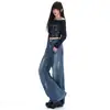 Calça Pantalona Fashionável Nova Outono/Inverno 2026 para Mulheres com Artesanato de Pintura a Óleo Pintada à Mão