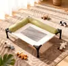 Cama para Mascotas en Forma de L, Cama para Perros Desmontable y Lavable, a Prueba de Humedad con Borde, Cama Grande para Perros y Gatos, Cama Elevada de Hierro