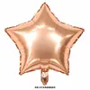 Balão de filme de alumínio balão de casamento balão de festa de aniversário balão de 18 polegadas folha de alumínio estrela de cinco pontas arranjo balão de cena atacado