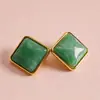 Pendientes de plata de aguja europea y americana, forma de diamante acrílico, de moda y simples, diseño exquisito, pendientes versátiles al por mayor