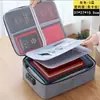 Bolsa de Almacenamiento de Documentos Multicapa, Portatarjetas de Gran Capacidad para Viajes, Archivo de Documentos Importantes, Tarjeta de Crédito Licencia de Conducir, Entrega Transfronteriza